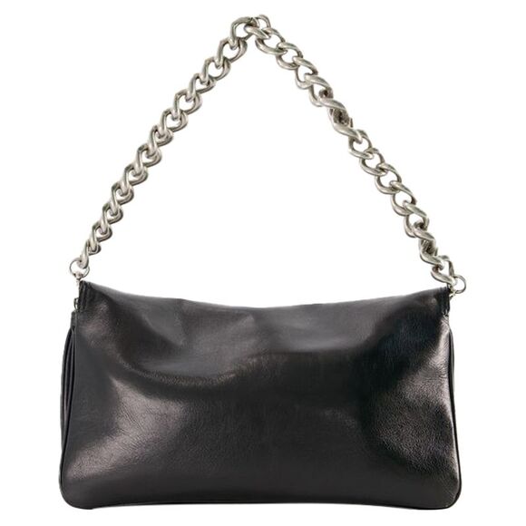 Bb Soft Flap Bag - Balenciaga - Leather - Black - Picture 3 of 4